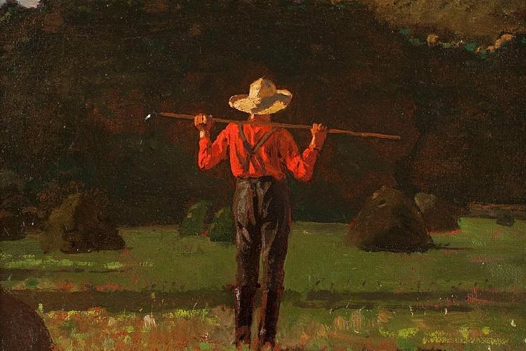 Winslow Homer Farmer with a Pitchfork Germany oil painting art